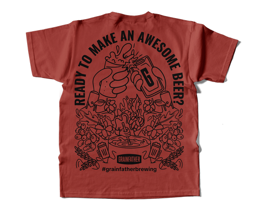 Earthy Red T-shirt Back Isolated.png