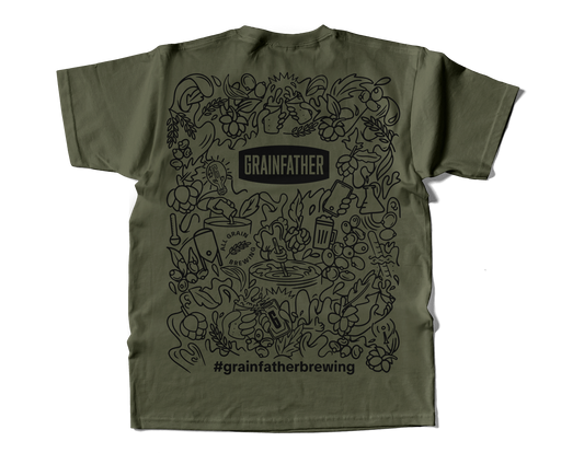 Khaki T-shirt Back Isolated.png